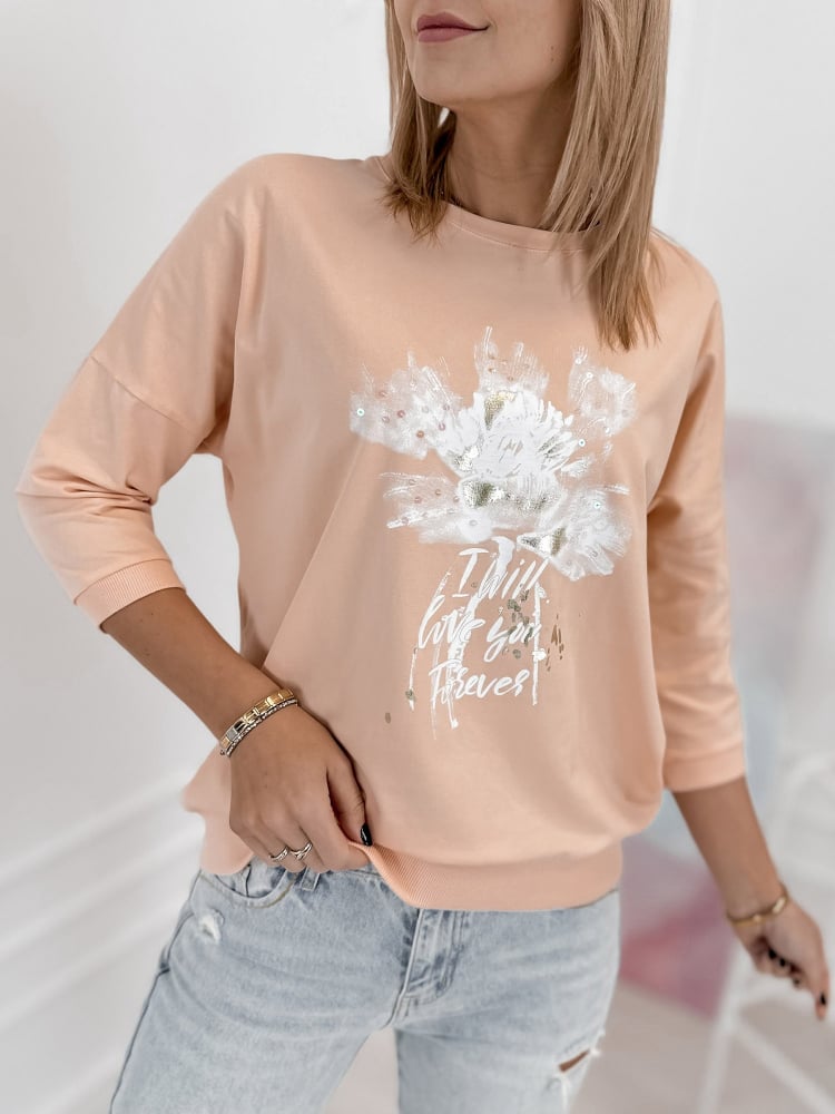 BLUZKA BRIEN BRZOSKWINIOWA