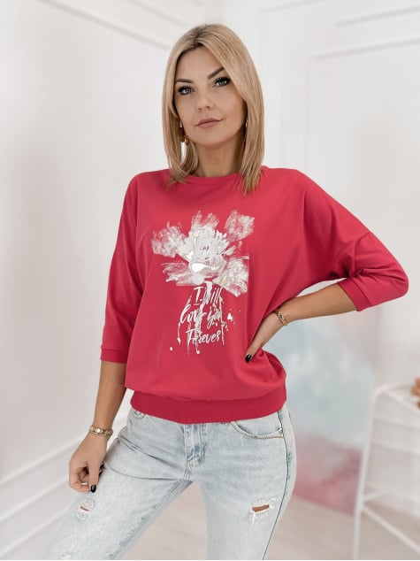 BLUZKA BRIEN MALINOWA