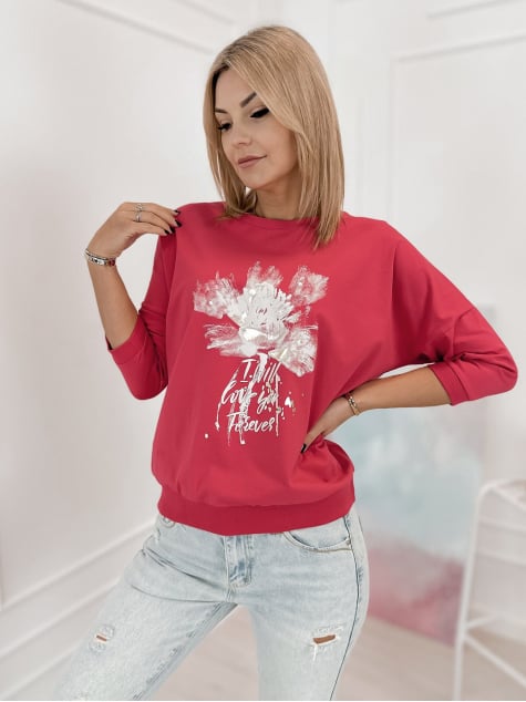 BLUZKA BRIEN MALINOWA