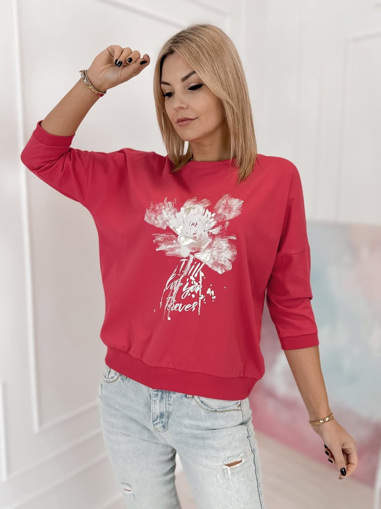 BLUZKA BRIEN MALINOWA