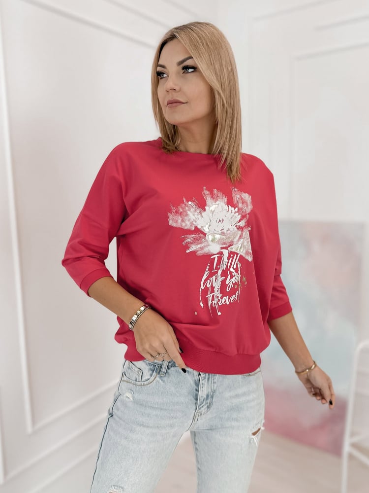 BLUZKA BRIEN MALINOWA