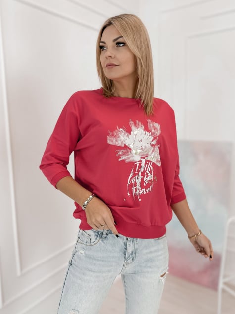 BLUZKA BRIEN MALINOWA