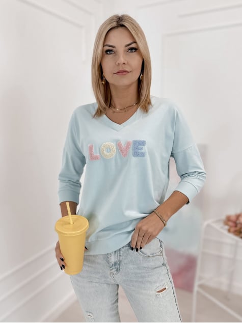 BLUZKA MARGERY BŁĘKITNA