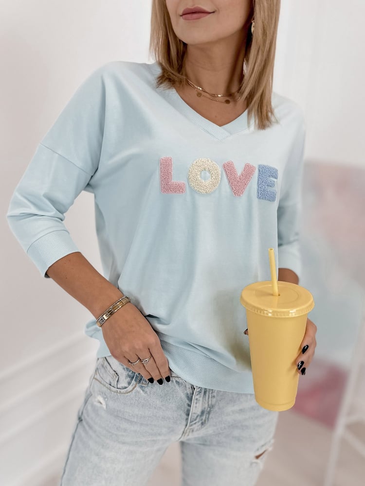 BLUZKA MARGERY BŁĘKITNA