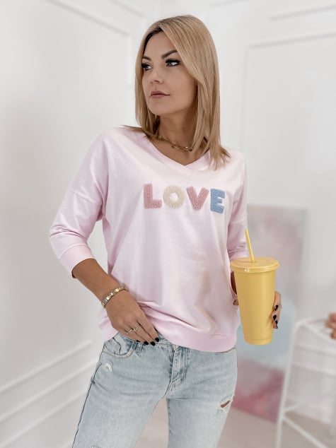 BLUZKA MARGERY PUDROWY RÓŻ