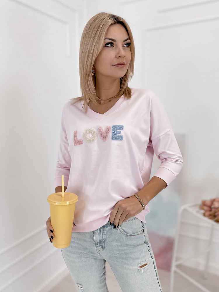 BLUZKA MARGERY PUDROWY RÓŻ