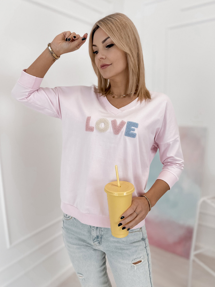 BLUZKA MARGERY PUDROWY RÓŻ