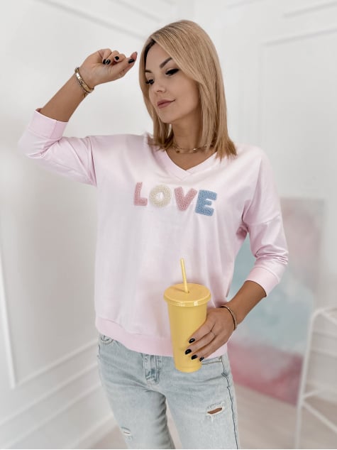 BLUZKA MARGERY PUDROWY RÓŻ