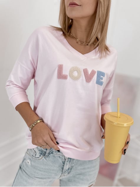 BLUZKA MARGERY PUDROWY RÓŻ