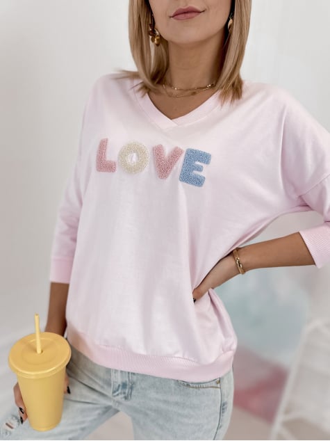 BLUZKA MARGERY PUDROWY RÓŻ