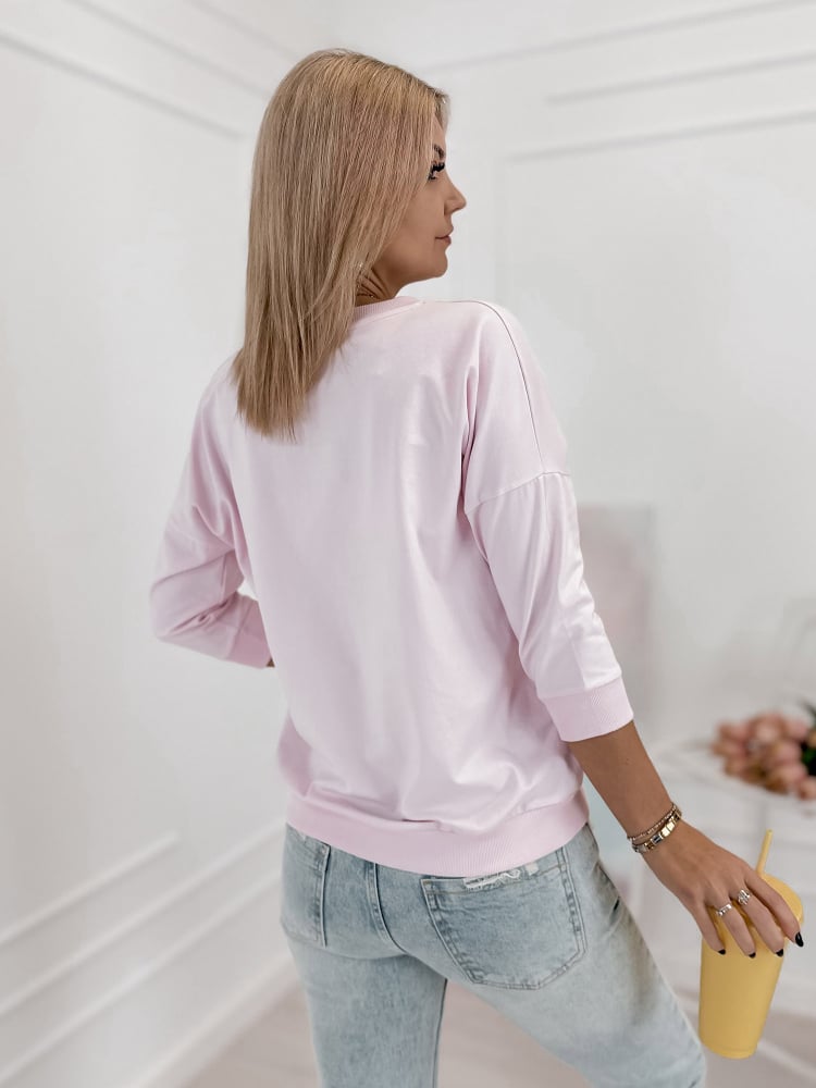 BLUZKA MARGERY PUDROWY RÓŻ