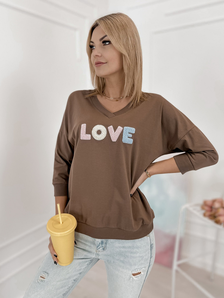 BLUZKA MARGERY BRĄZOWA