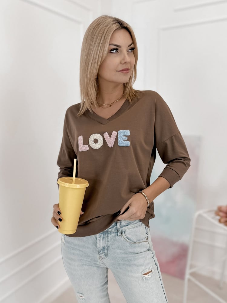 BLUZKA MARGERY BRĄZOWA