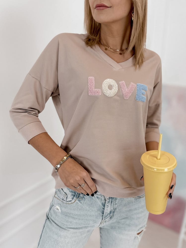 BLUZKA MARGERY CIEMNOBEŻOWA