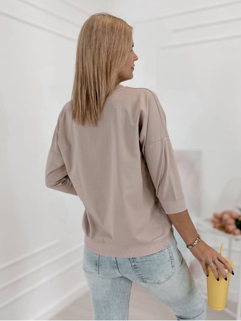 BLUZKA MARGERY CIEMNOBEŻOWA