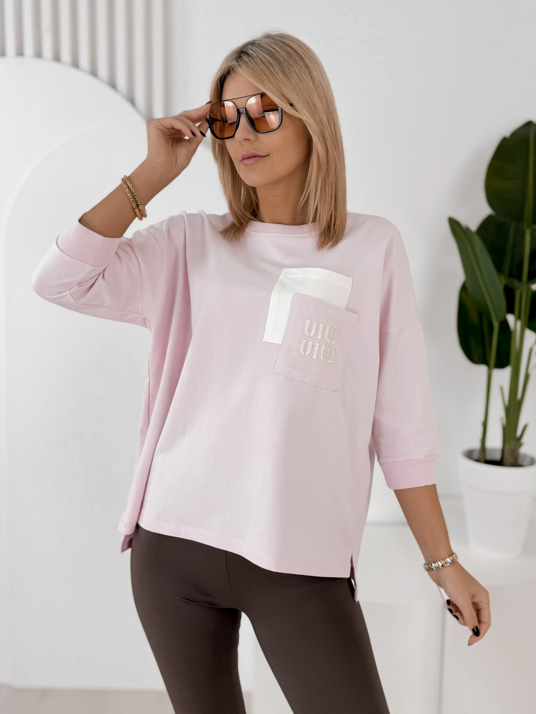 BLUZKA RENLEY JASNORÓŻOWA