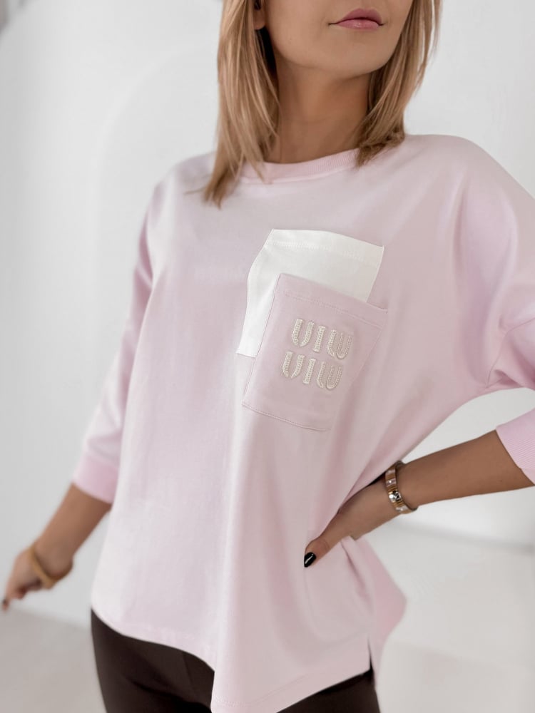 BLUZKA RENLEY JASNORÓŻOWA