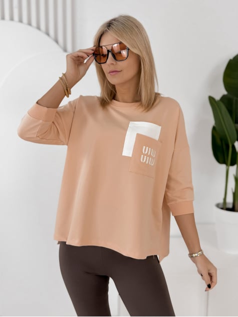 BLUZKA RENLEY BRZOSKWINIOWA