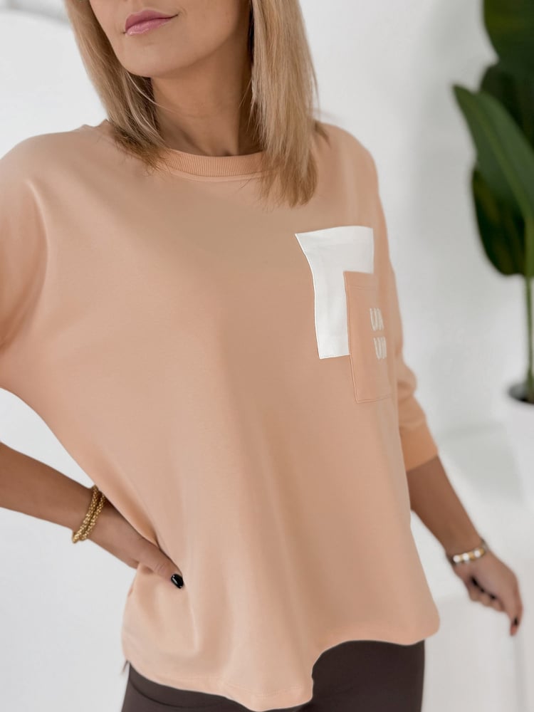 BLUZKA RENLEY BRZOSKWINIOWA