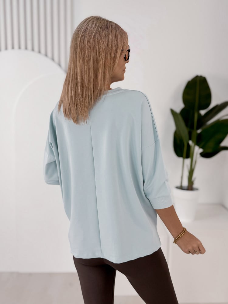 BLUZKA RENLEY BŁĘKITNA