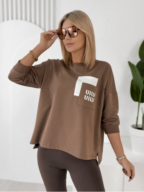 BLUZKA RENLEY BRĄZOWA