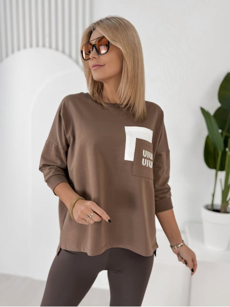 BLUZKA RENLEY BRĄZOWA