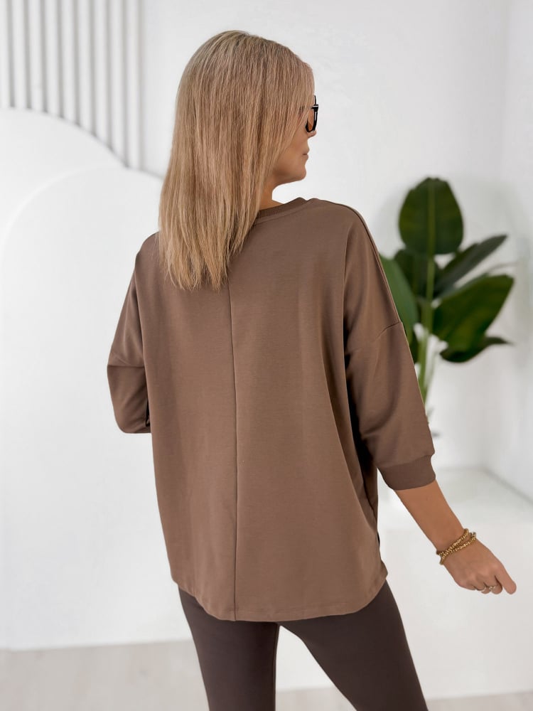 BLUZKA RENLEY BRĄZOWA