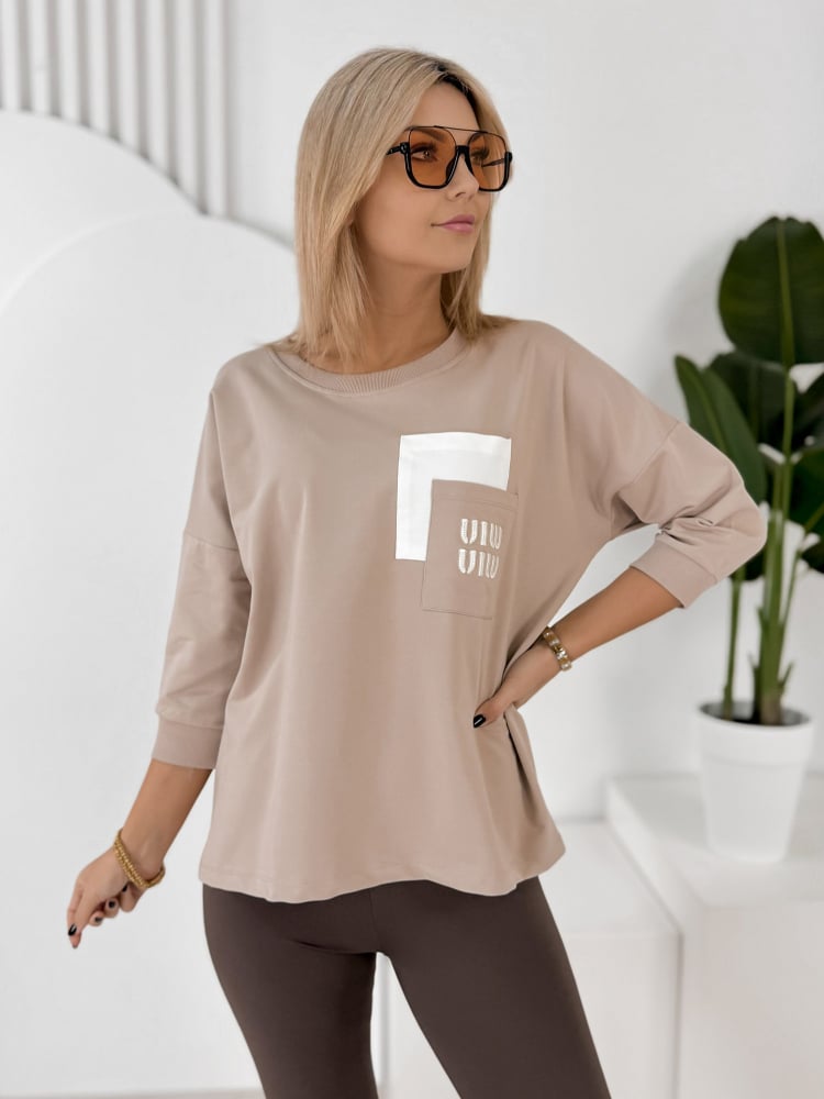 BLUZKA RENLEY BEŻOWA