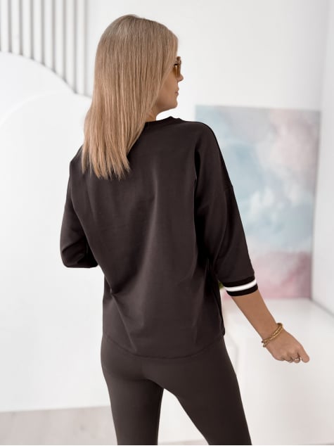 BLUZKA ARISTO CIEMNOBRĄZOWA