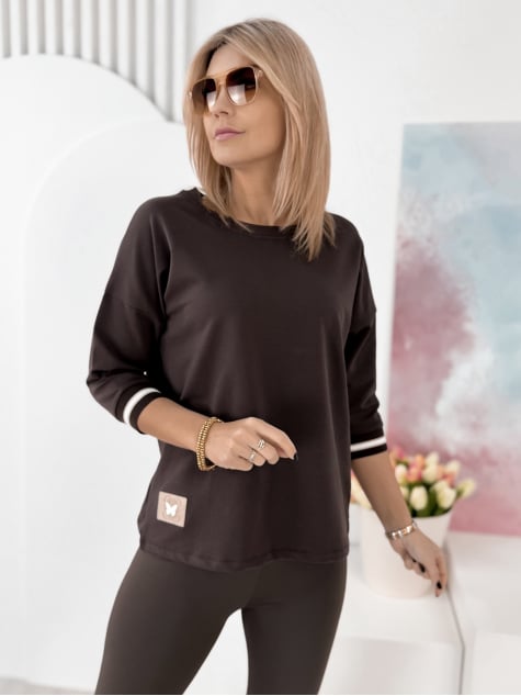BLUZKA ARISTO CIEMNOBRĄZOWA