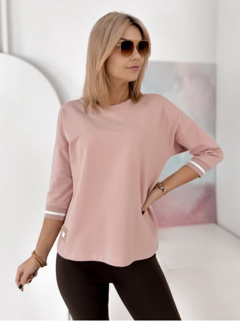 BLUZKA ARISTO PUDROWY RÓŻ