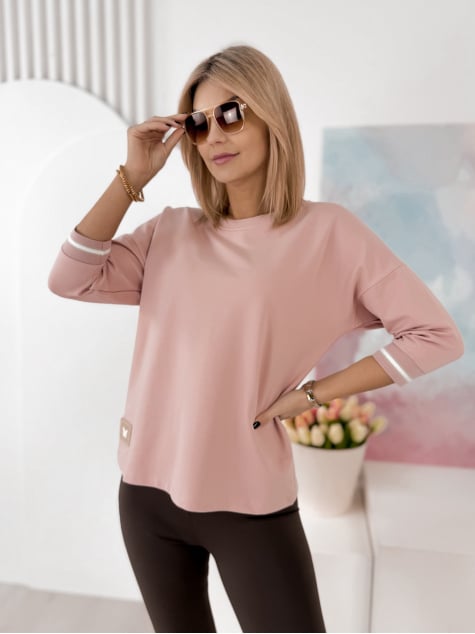 BLUZKA ARISTO PUDROWY RÓŻ