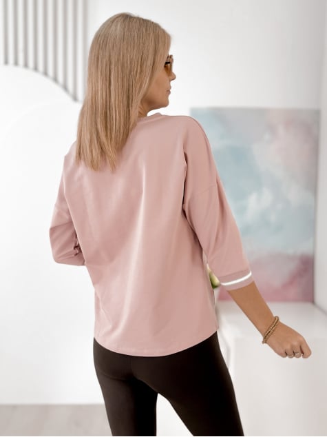 BLUZKA ARISTO PUDROWY RÓŻ