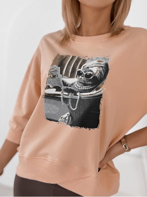 BLUZKA MELISANDRE BRZOSKWINIOWA