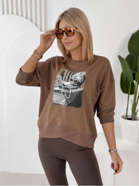 BLUZKA MELISANDRE BRĄZOWA