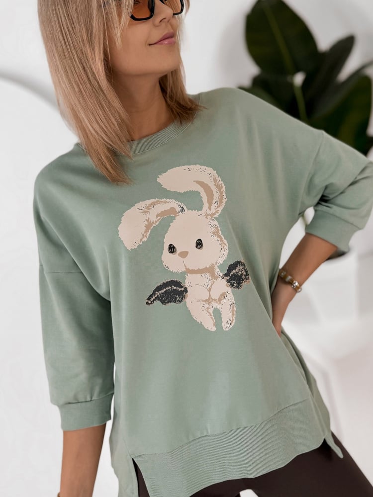 BLUZKA FERRANTE PISTACJOWA