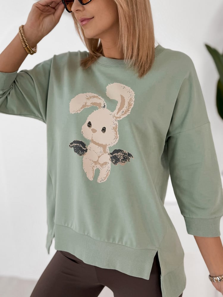 BLUZKA FERRANTE PISTACJOWA