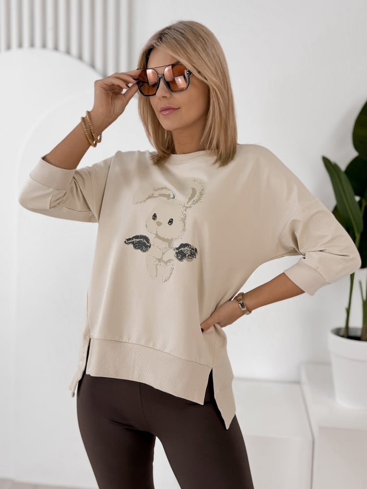 BLUZKA FERRANTE BEŻOWA