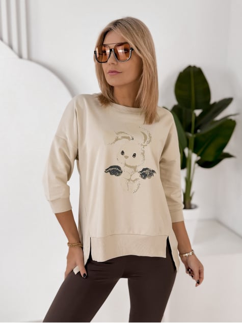 BLUZKA FERRANTE BEŻOWA