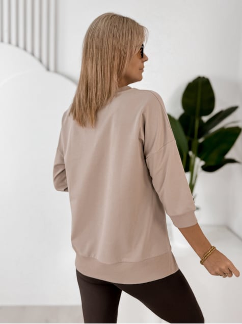 BLUZKA FERRANTE CIEMNOBEŻOWA