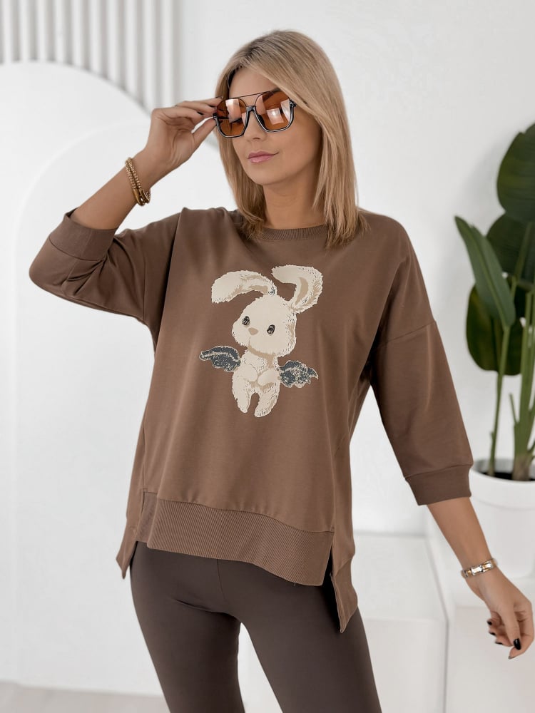 BLUZKA FERRANTE BRĄZOWA