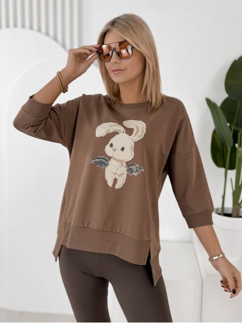 BLUZKA FERRANTE BRĄZOWA