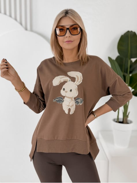 BLUZKA FERRANTE BRĄZOWA