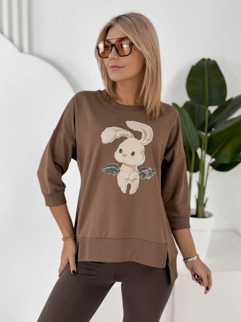 BLUZKA FERRANTE BRĄZOWA