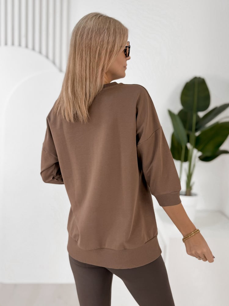 BLUZKA FERRANTE BRĄZOWA