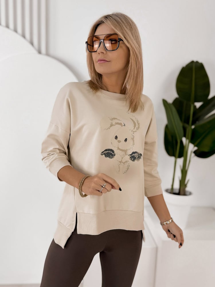 BLUZKA FERRANTE BEŻOWA