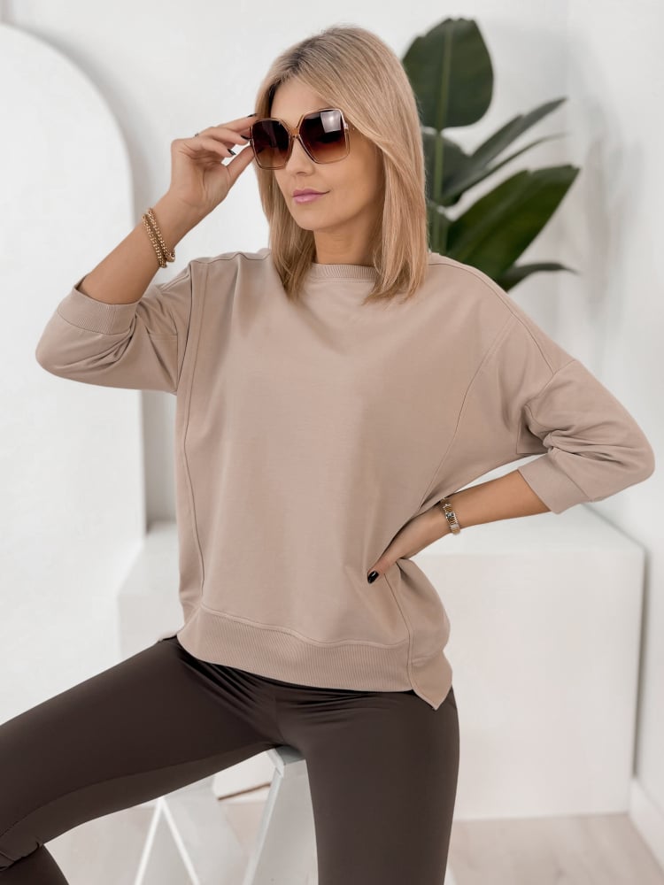 BLUZKA LORRAINE BEŻOWA