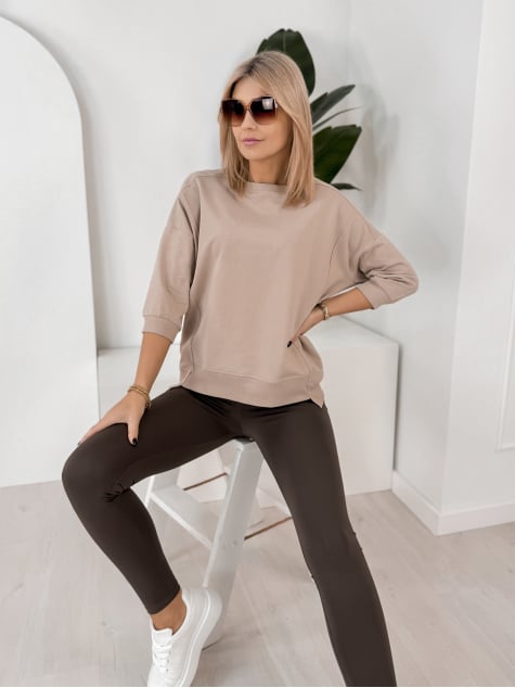 BLUZKA LORRAINE BEŻOWA