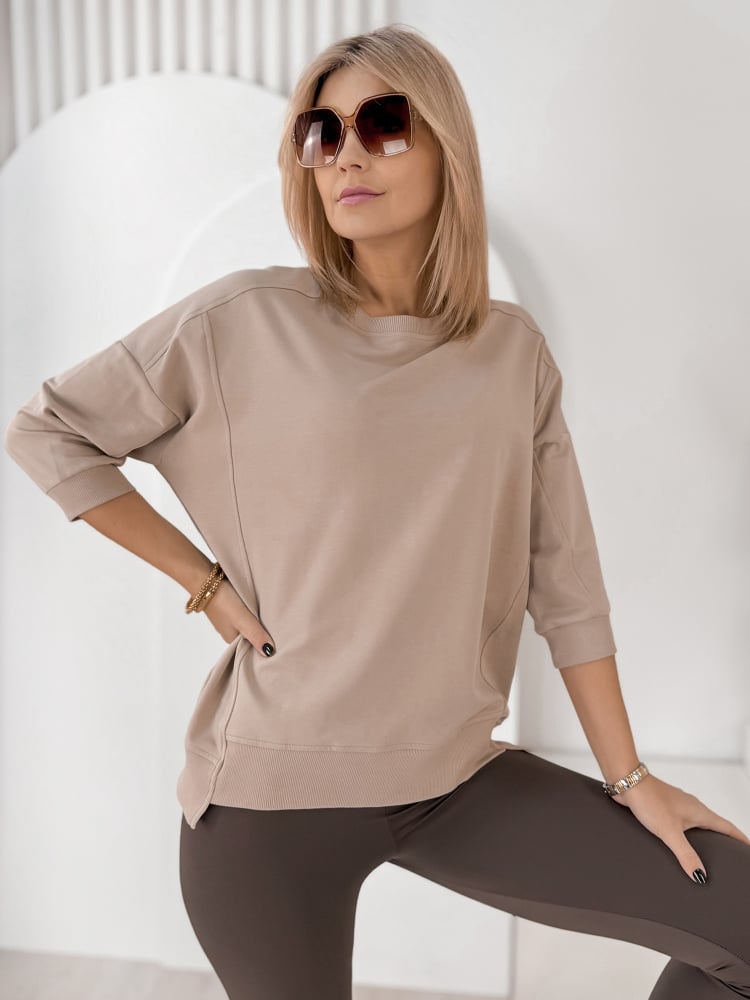 BLUZKA LORRAINE BEŻOWA