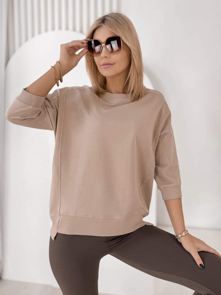 BLUZKA LORRAINE BEŻOWA